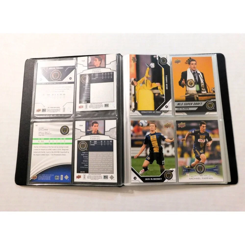 Philadelphia Union Soccer Team Card Binder MLS 15 Cards 3 Signed Collection